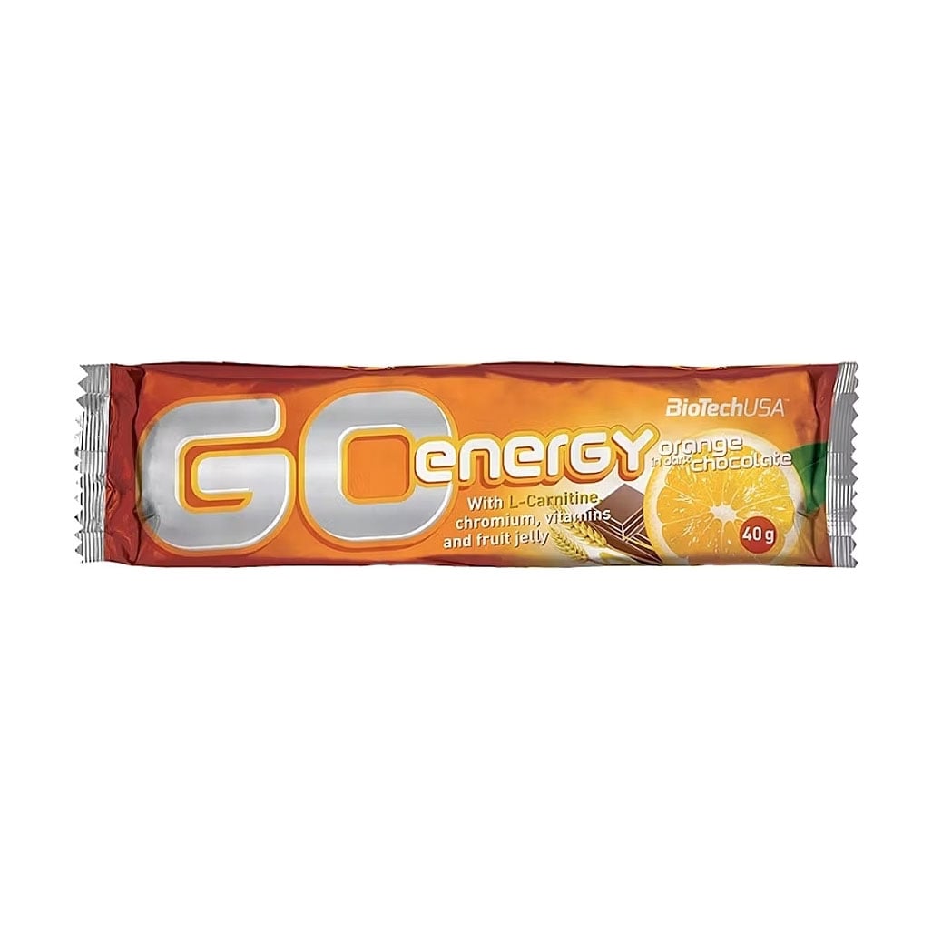 Протеїновий батончик BioTechUSA Go Energy Bar Апельсин у чорному шоколаді, 40 г