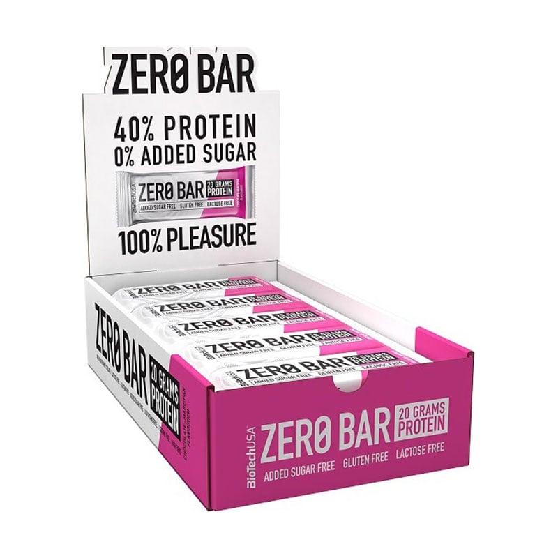 Протеїновий батончик BioTechUSA Zero Bar Шоколад-марципан, 20*50 г
