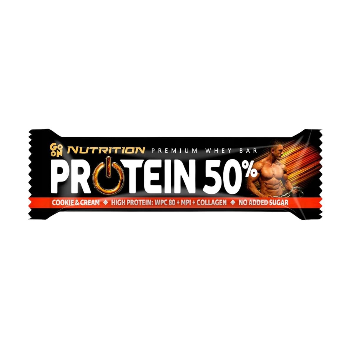 Протеїновий батончик Go On Nutrition Protein 50% Bar Печиво та крем, 40 г